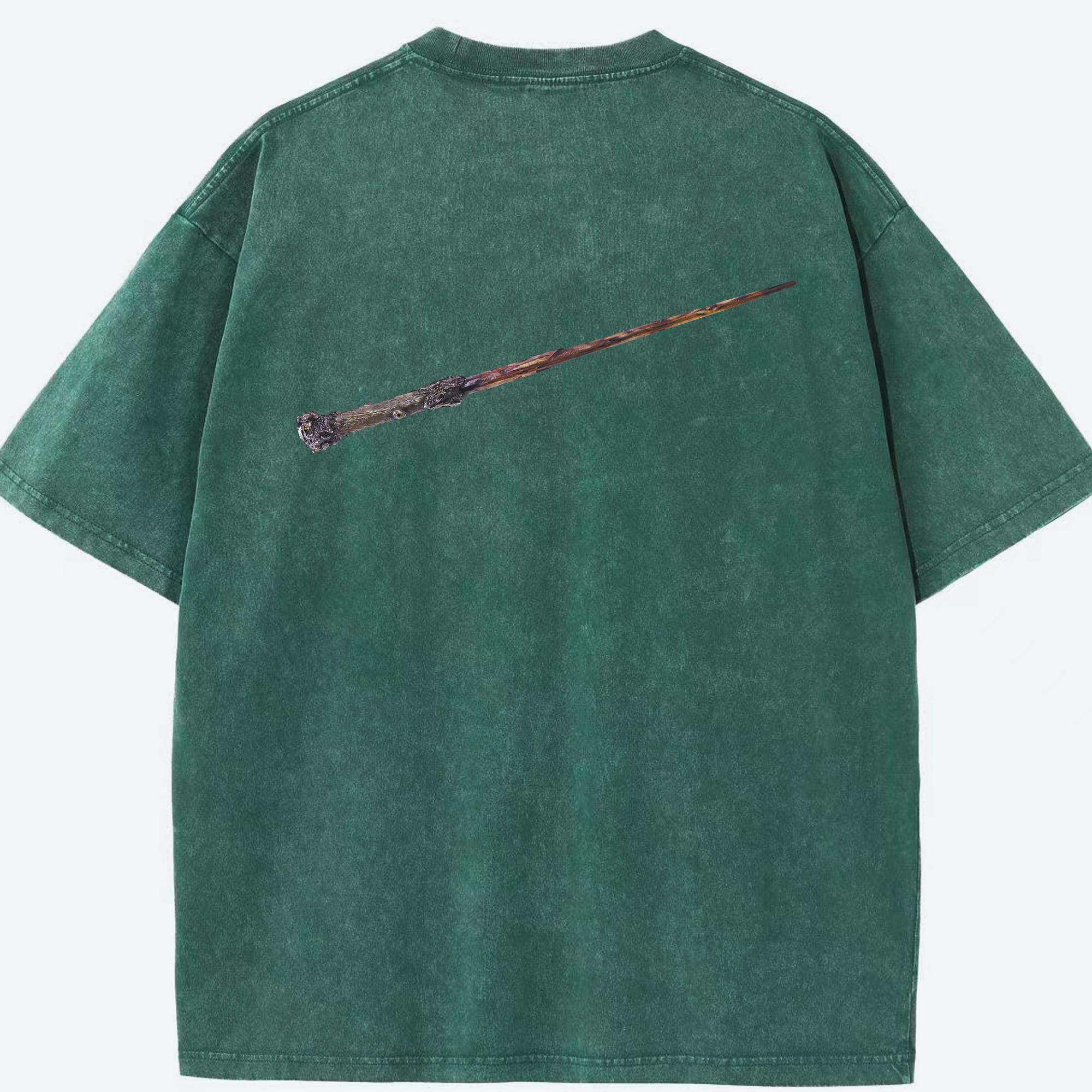 （画像用） Harry Potter ハリー・ポッターシリーズ 綿100% ヴィンテージ風 半袖Tシャツ（背面プリント）